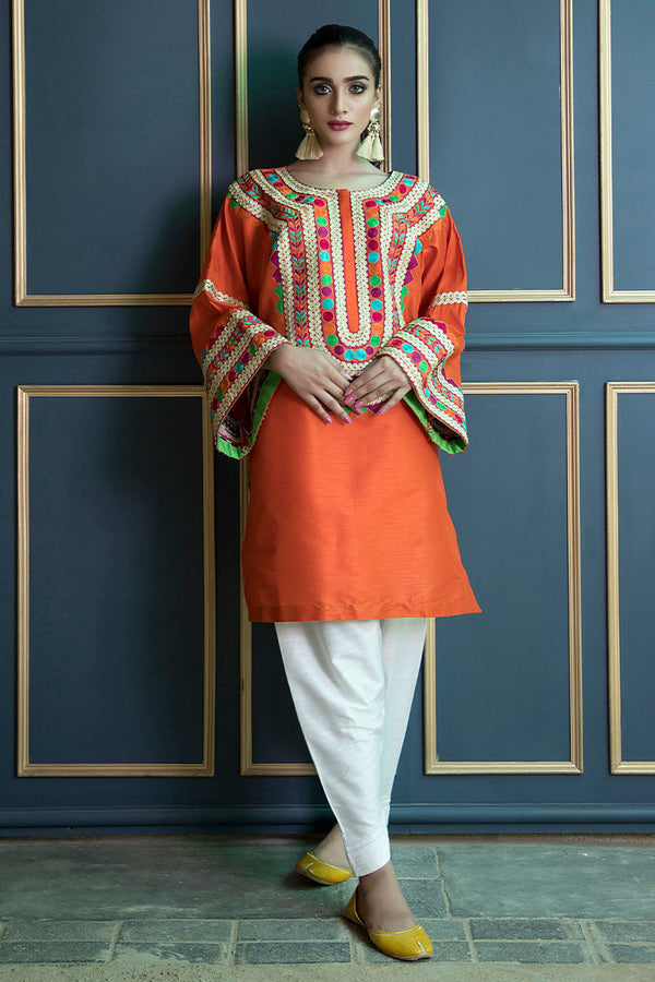 Orange Kurta