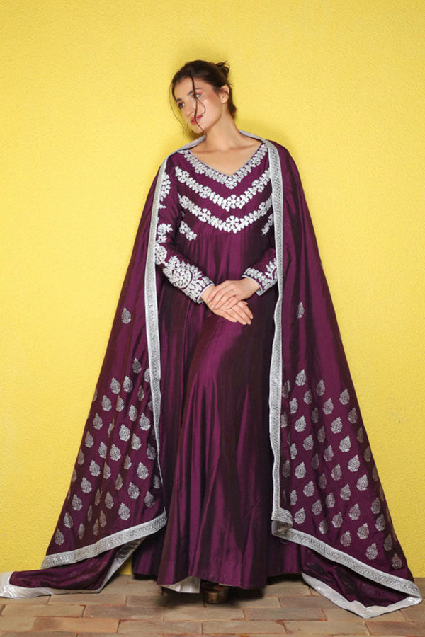 Magenta Anarkali