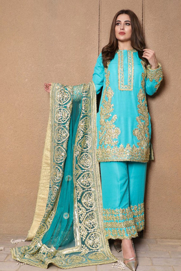 Cadet Blue Kameez