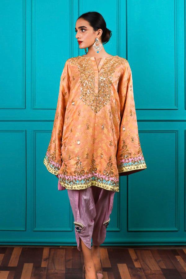 Apricot Kameez