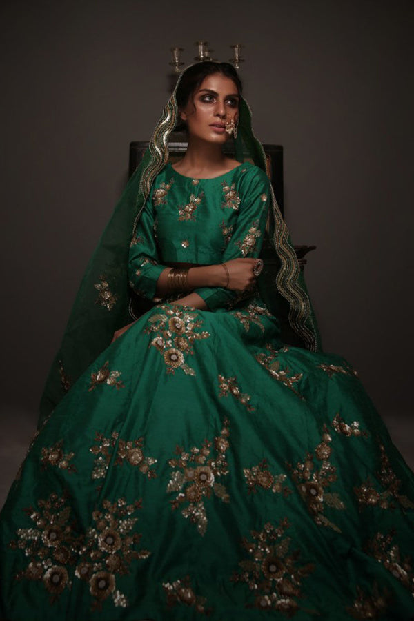 Green Lehenga