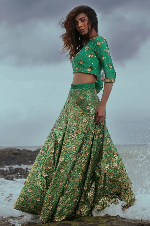 Jade Green Lehenga