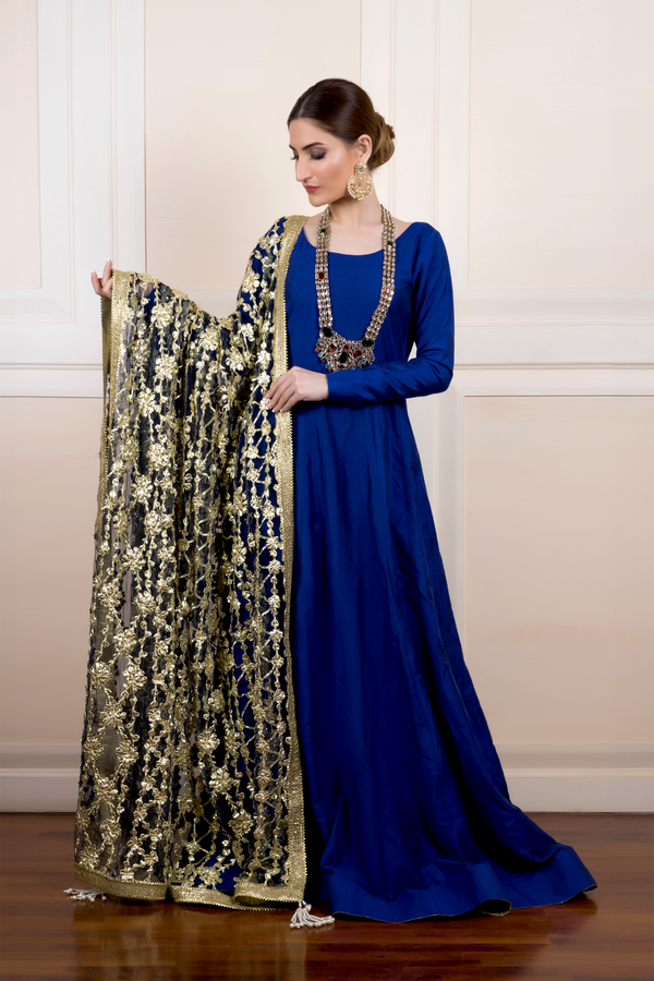 Blue Anarkali