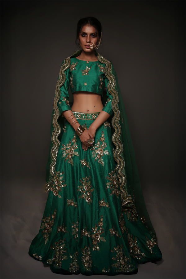 Green Lehenga