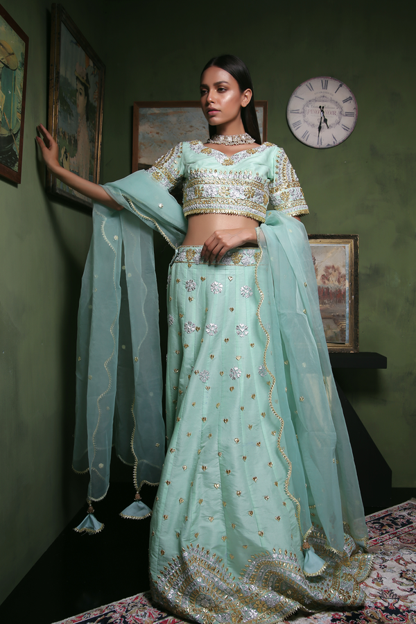 Turquoise Lehenga