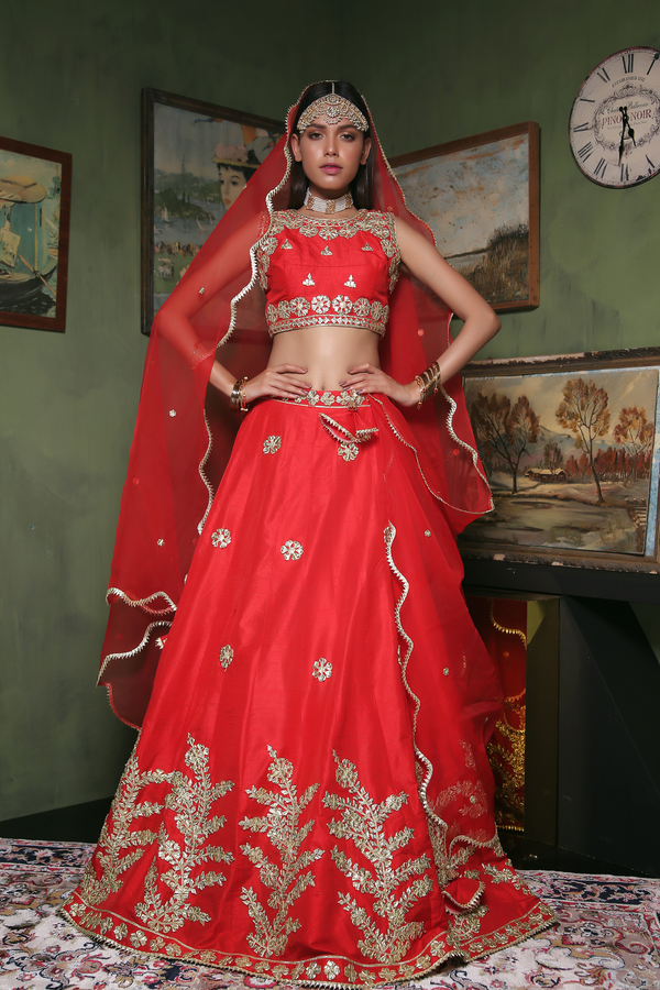 Red Lehenga
