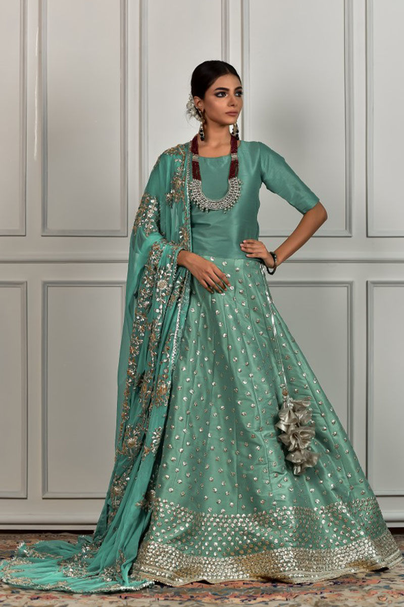 Buy Sea Green Lehenga Choli online-Karagiri